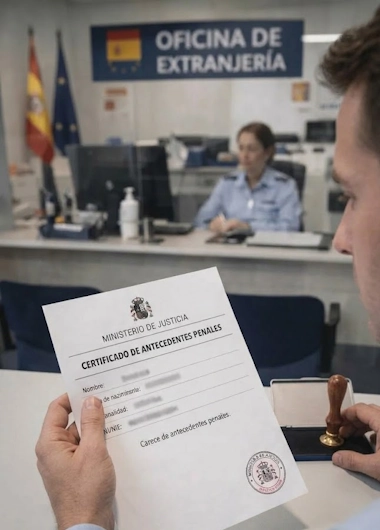 certificado antecedentes penales tramitacion expedientes extranjeria