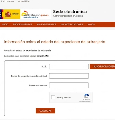 consultar expediente extranjería